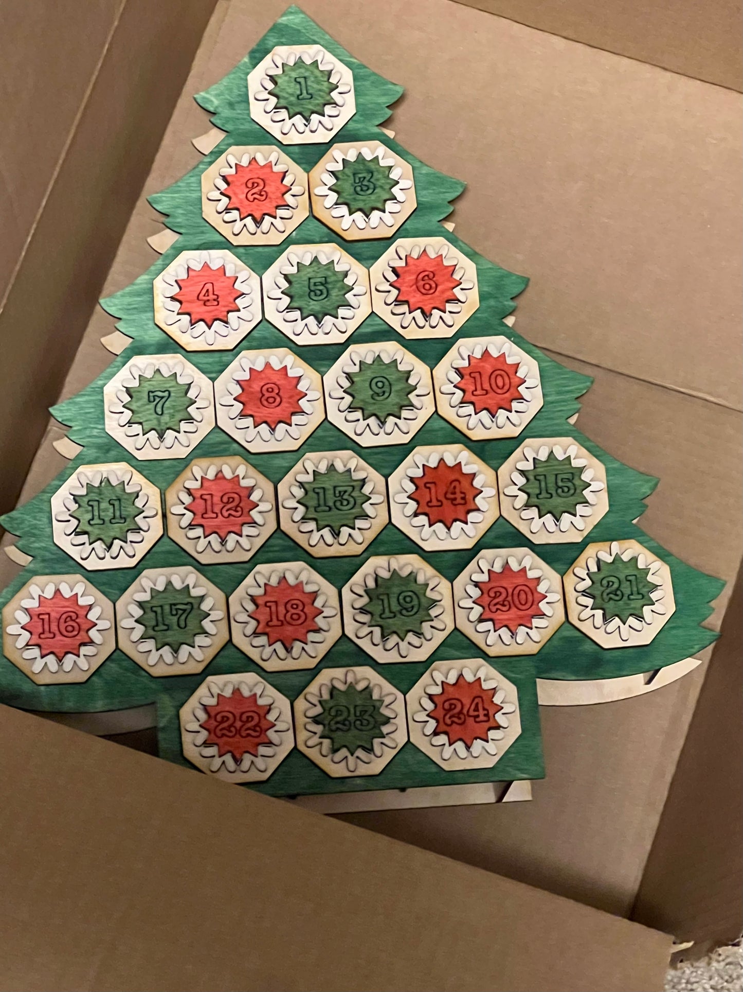 Tree Advent Countdown - 24 days