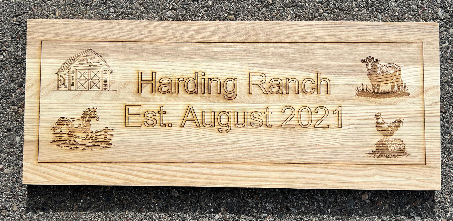 Custom Signs - Laser Engraved